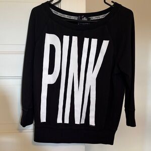 PINK Victoria's Secret Bold Black and White Sweater